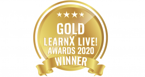 Gold LearnX Live Awards 2020 medal